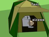 ボクのZAW島で、テントで一泊。